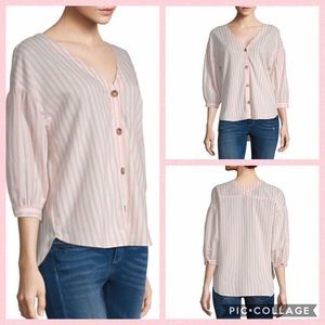 A.N.A Women’s V-Neck Long Sleeve Blouse